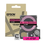 Epson LK-4PBF cinta negra sobre rosa fluorescente 12mm | EPSC53S672100