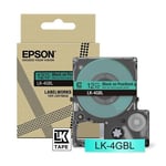 Epson LK-4GBL cinta negra sobre verde 12 mm | EPSC53S672102