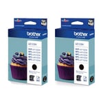 Brother LC123 Pack 2 cartuchos de tinta negros | BRB-LC123BK