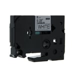 Q-Nomic TZe-FX211 cinta flexible 6mm texto negro sobre blanco (8M) | QNTZe-FX211