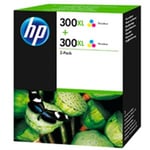 HP D8J44AE Pack 2 cartuchos de tinta 300XL tri-color | HPD8J44AE