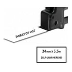 Q-Nomic S0773860 / 1734821 IND Rhino cinta auto-laminable negro sobre blanco 24mm | QNS0773860