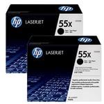 HP 55X Pack 2 toner negro | HPB-CE255XD