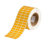 Brady THT-5-423-10-YL etiqueta de poliéster amarillo brillante 25,40 x 12,70 mm | BRATHT-5-423-10-YL
