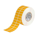 Brady THT-6-423-10-YL etiqueta de poliéster amarillo brillante 38,10 x 19,05 mm | BRATHT-6-423-10-YL