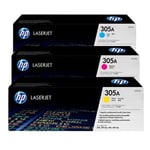 HP CF370AM Pack 3 toners color HP 305 | HPB-CF370AM