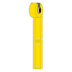 Brady M6-15x75-7643-YL etiquetas de poliuretano amarillas 15 mm x 75 mm | BRAM6-15X75-7643-YL