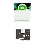 Q-nomic HSe-231E cinta termorretráctil negro sobre blanco 12 mm | QNHSE231E