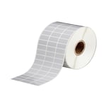 Brady BPT-5-7563-2.5 etiqueta de poliéster mate metalizado 25,40 x 12,70 mm | BRABPT-5-7563-2.5