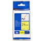 Brother TZe-FX651 cinta flexible 24mm texto negro sobre amarillo (8M) | BROTZe-FX651