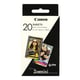 Canon ZINK Papel Fotográfico Autoadhesivo | 5 x 7,6 cm 20 hojas