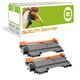 Q-nomic TN-2220 Pack doble toner negro XL | QNB-TN2220BK2X