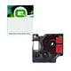 Q-Nomic 45807 (S0720870) cinta poliéster negro sobre rojo 19mm | QNS0720870