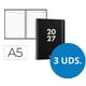 Pack 3 Agendas 2027 A5 espiral día vista | Negras