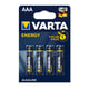 Varta Energy AAA/LR03/MN2400 | Pilas Alcalinas | 4 unidades