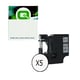 Pack x5: Q-Nomic 40913 (S0720680) cinta negro sobre blanco 9mm | QNB-40913