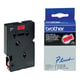 Brother TC-401 cinta negro sobre rojo 12 mm | BROTC-401