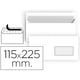 Sobres Americanos Blancos con ventana | 115x225mm | 25u.