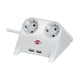 Brennenstuhl Regleta de escritorio de 2 tomas y 2 USB blanca | 1.8M
