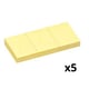 Pack 5x Bloc de Notas | 38x51mm | Amarillo | 100 hojas