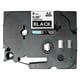 Q-Nomic TZe-325 cinta 9mm texto blanco sobre negro (8M) | QNTZe-325