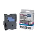 Brother TX-141 Cinta negra sobre transparente 18mm | BROTX-141