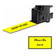 Q-Nomic TZe-FX651 Flexi ID cinta negro sobre amarillo 24mm | QNTZEFX651