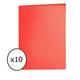 PACK x 10: Subcarpeta | 180g/m2 | Rojo Intenso