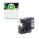 Q-Nomic 18487 (S0718200) IND RHINO poliéster negro sobre metalizado 19mm | QNS0718200