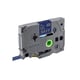 Q-Nomic TZe-RN34 cinta dorada sobre azul marino 12 mm | QNTZE-RN34
