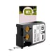 Q-Nomic 1868752 XTL cinta vinilo negro sobre blanco 19mm | QN1868752