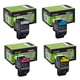 Lexmark 702H pack toners 4 colores XL (BK/C/M/Y) | LEXB-702H