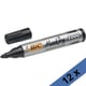 Pack: 12x Bic Marking 2000 | Rotulador permanente punta redonda negro