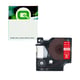 Q-Nomic 1805429 IND Rhino cinta vinilo blanco sobre rojo 24 mm | QN1805429