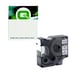 Q-Nomic 18489 (S0718120) nylon flexible negro sobre blanco 19mm | QNS0718120