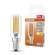 Osram bombilla LED E14 T26 filamento luz cálida 4.2W | 40W