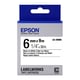 Epson LK-2WBN Cinta estandar negro sobre blanco 6mm (C53S652003) | EPSLK-2WBN