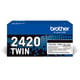 Brother TN-2420BK pack doble toner negro | BROB-TN2420BK2X