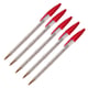 PACK x5: Bolígrafo BIC Cristal Rojo | Transparente | 0.4mm