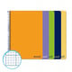 PACK x5: Cuaderno Espiral Folio | 80H | Cuadrícula 4mm | Tapa Blanda | 60gr (Surtidos)