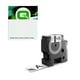Q-Nomic 1734523 (S0773830) IND Rhino cinta poliéster negro sobre blanco 24mm | QNS0773830