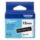 Brother Btag-335 cinta no laminada blanco sobre negro 12 mm | BROBTAG335