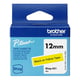 Brother Btag-631 cinta no laminada negro sobre amarillo 12 mm | BROBTAG631