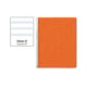 Cuaderno Espiral Folio | 80H | Pautado 2.5mm | Tapa Blanda | 75gr | Naranja