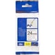 Brother TZe-FX251 cinta flexible 24mm texto negro sobre blanco (8M) | BROTZe-FX251