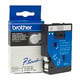 Brother TC-195 Cinta 9mm Texto Blanco Sobre Transparente (7,7M) | BROTC-195