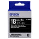 Epson LK-5BWV Cinta brillante blanco sobre negro 18mm (C53S655014) | EPSLK-5BWV