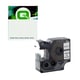 Q-Nomic 53710 (S0720920) cinta poliéster negro sobre transparente 24mm | QNS0720920