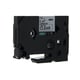 Q-Nomic TZe-M31 cinta 12mm texto negro sobre transparente mate (8M) | QNTZe-M31