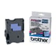 Cinta Brother TX-551 texto negro sobre azul 24mm | BROTX551